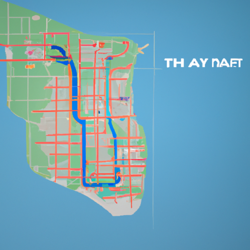 מפה המציגה את התפלגות אפשרויות התחבורה הציבורית ברחבי חיפה