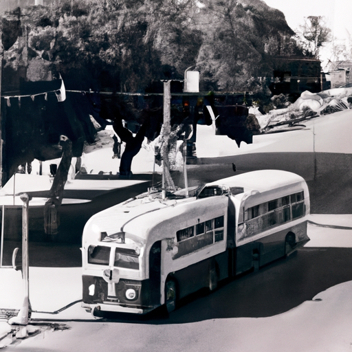 תמונה היסטורית של קו האוטובוס הראשון של תל אביב בשנות ה-30